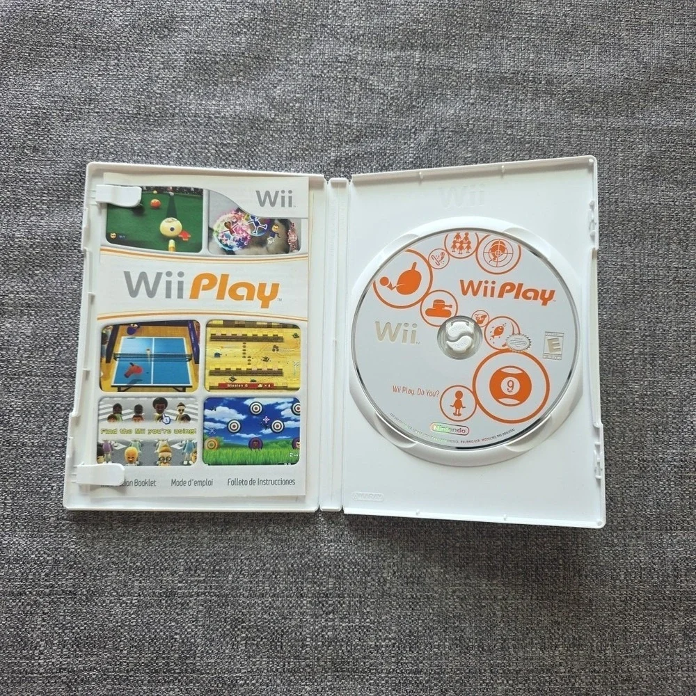 Nintendo Wii Play Game W/ Manual & Case Tested Works Complete